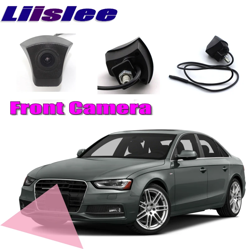 

LiisLee Автомобильная Передняя камера с логотипом с капюшоном, сетка для Audi A4 B9 2016 2017 2018 передняя решетка камеры DIY с ручным управлением