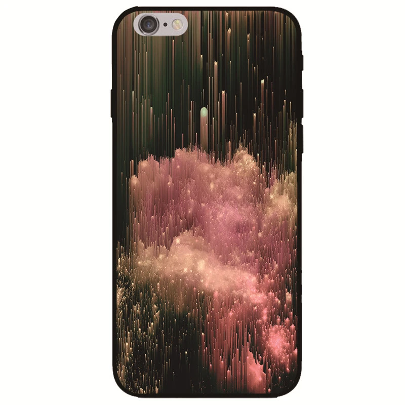 Aurora Wonderland Nebula Mirage Magic мягкий силиконовый черный чехол для телефона из ТПУ Iphone 5s SE 6