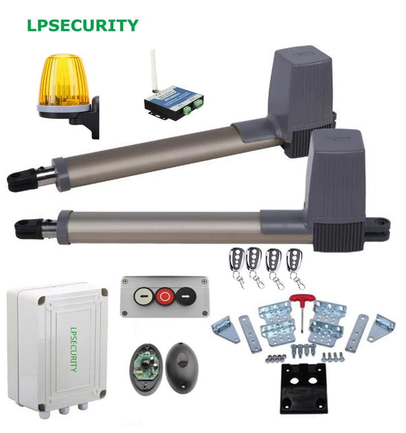 LPSECURITY распашные ворота/электрические ворота двигатели линейный привод с