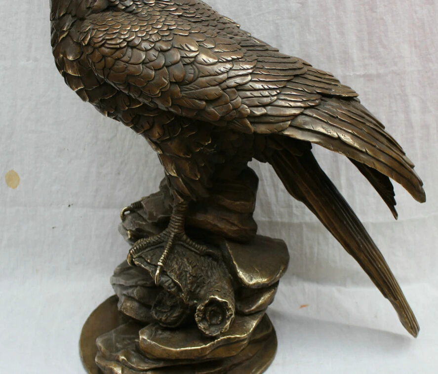 Песня voge gem S2560 24 &quot китайская Бронзовая Медная скульптура Tercel Fly Bird Eagle