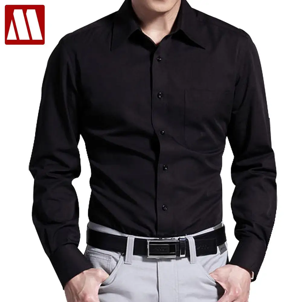 Новая Осенняя Модная брендовая мужская одежда тонкие мужские рубашки с длинным