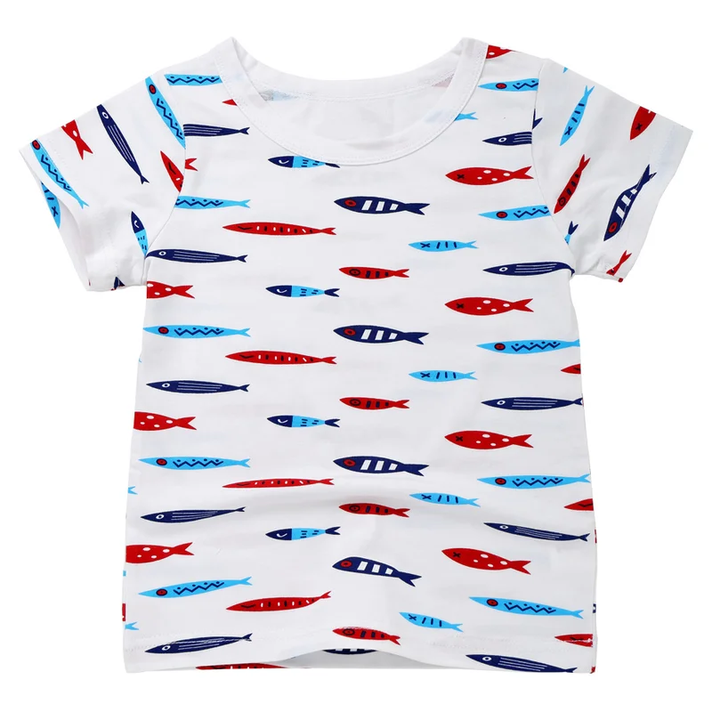 

Brand Children's Wear Boys and Babies Summer Burned Children's T-shirts Children's Cotton Short Sleeve T-shirts