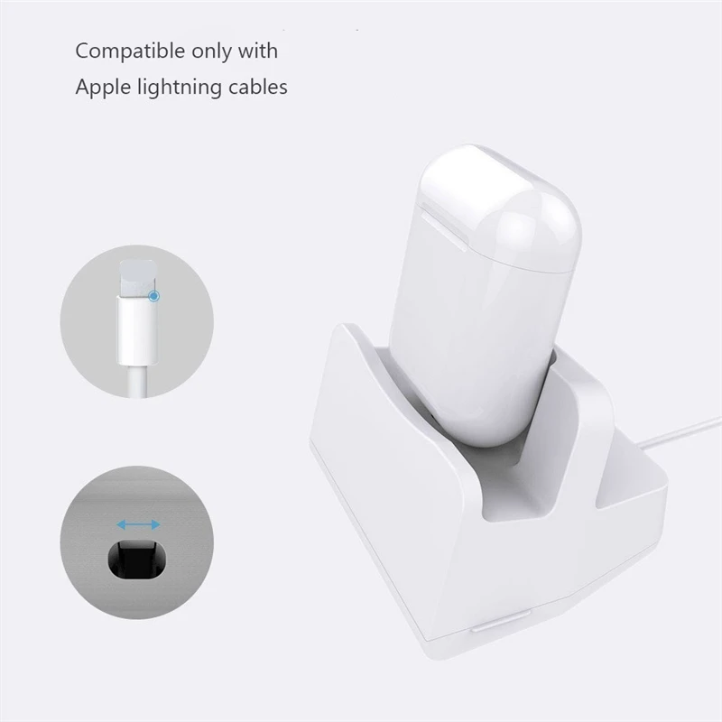2 в 1 док станция для зарядки держатель телефона подставка Apple Airpods IPhone X 7 8 6 Air Pods