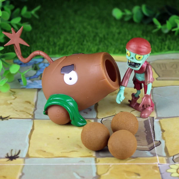 Новинка PVZ 28 стилей новая игра растения прививка Домби Peashooter ПВХ фигурка модель игрушки Аниме Фигурка горох Подсолнух Дыня 10 см