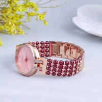 natural garnet stone bracelet 33mm watch diy jewelry for woman waterproof watch for summer beach wholesale
