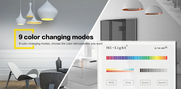 AC 220 V Mi Light T1 T2 T3 T4 панель контроллера 2,4G RF сенсорный экран настенный пульт дистанционного управления для DIM CCT RGB RGBW RGB+ CCT Светодиодный лампочки/полосы