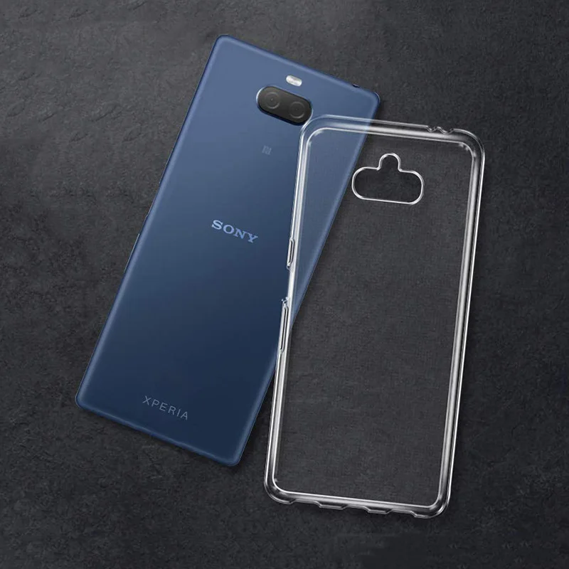 Чехол MUCHI для Sony Xperia 10 Plus простой мягкий TPU прозрачный чехол телефона 1 |