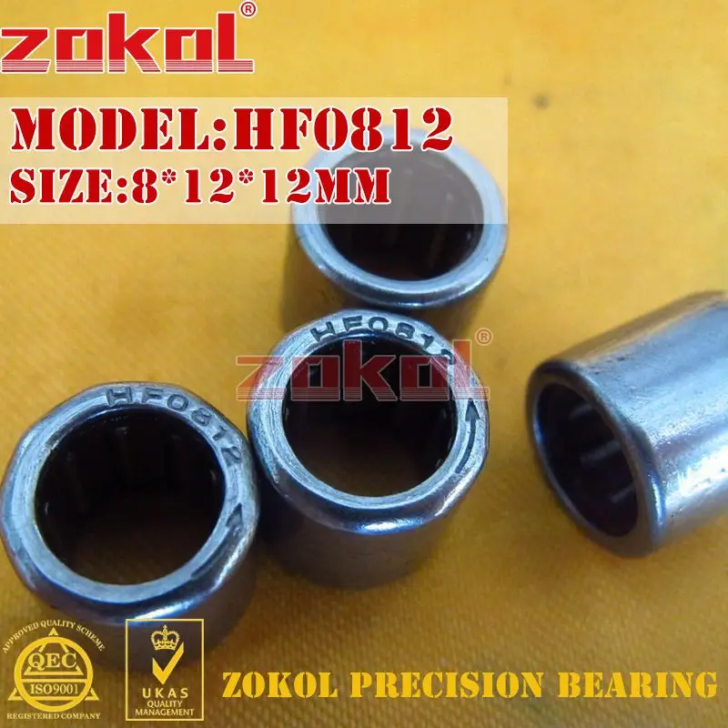 ZOKOL 10 шт. HF0306 HF0406 HF0608 HF0612 EWC0608 односторонний игольчатый роликовый подшипник 3*6 5*6 мм