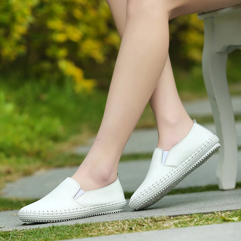 2017 г. обувь женская из натуральной кожи на плоской подошве с пряжкой Мокасины