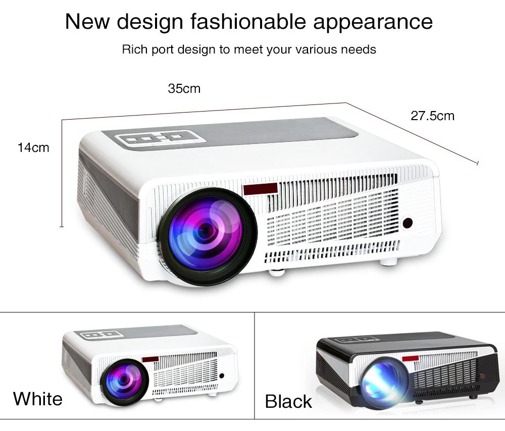 Poner Saund 4800 люмен wifi 3D домашний кинотеатр 1280x800 PC Мультимедиа 1080P HD видео HDMI USB портативный ЖК светодиодный проектор proyector
