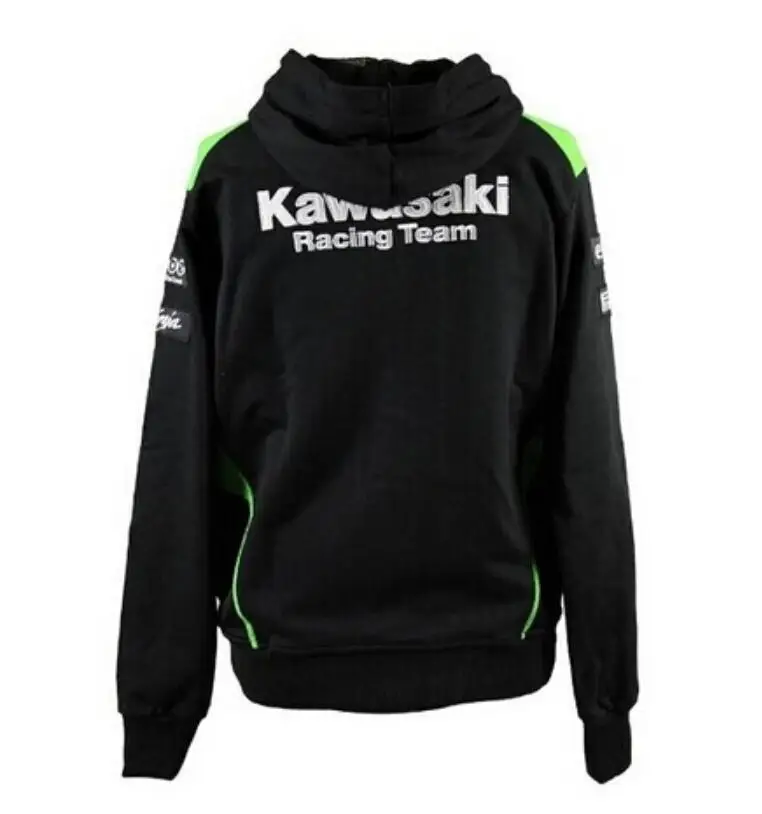 Kawasaki мотоциклетная одежда вышивка Спорт на открытом воздухе Толстовка локомотив езда пальто гоночный костюм