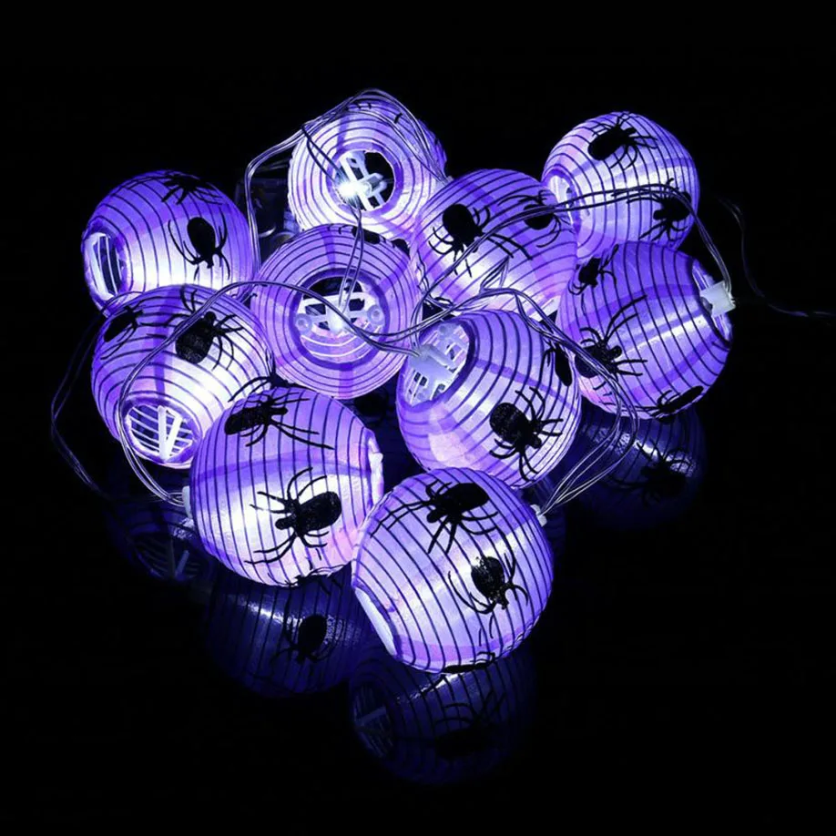 MUQGEW Spider 2018 Новое праздничное освещение 2 3 м 10LED фиолетовые гирлянды для вечеринки