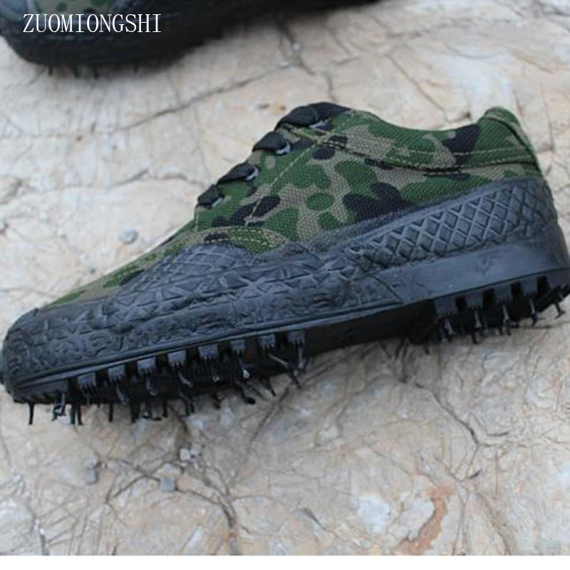 Ботинки средней высоты (b m) Нескользящие камуфляжные армейские ботинки