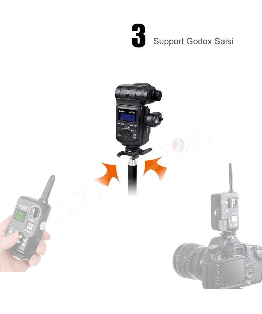 Godox FTR-16 пульт дистанционного управления питанием Ft-16 приемник для Godox Witstro Ad360 Ad180 Вспышка Speedlite DE300 DE400 SK300 SK400