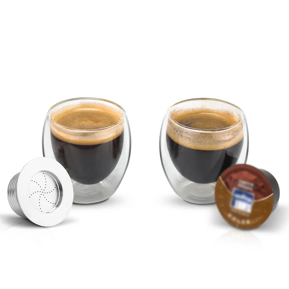 1 * кофейная капсула + кисть ложка многоразовая нержавеющая сталь для Lavazza Blue