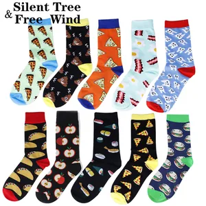 Женские забавные носки, милые авокадо, хлеб, тост, сыр, пицца, кофе, Талос, Тортилла, гамбургер, яйца, бекон, какашка, суши, хлопковые носки