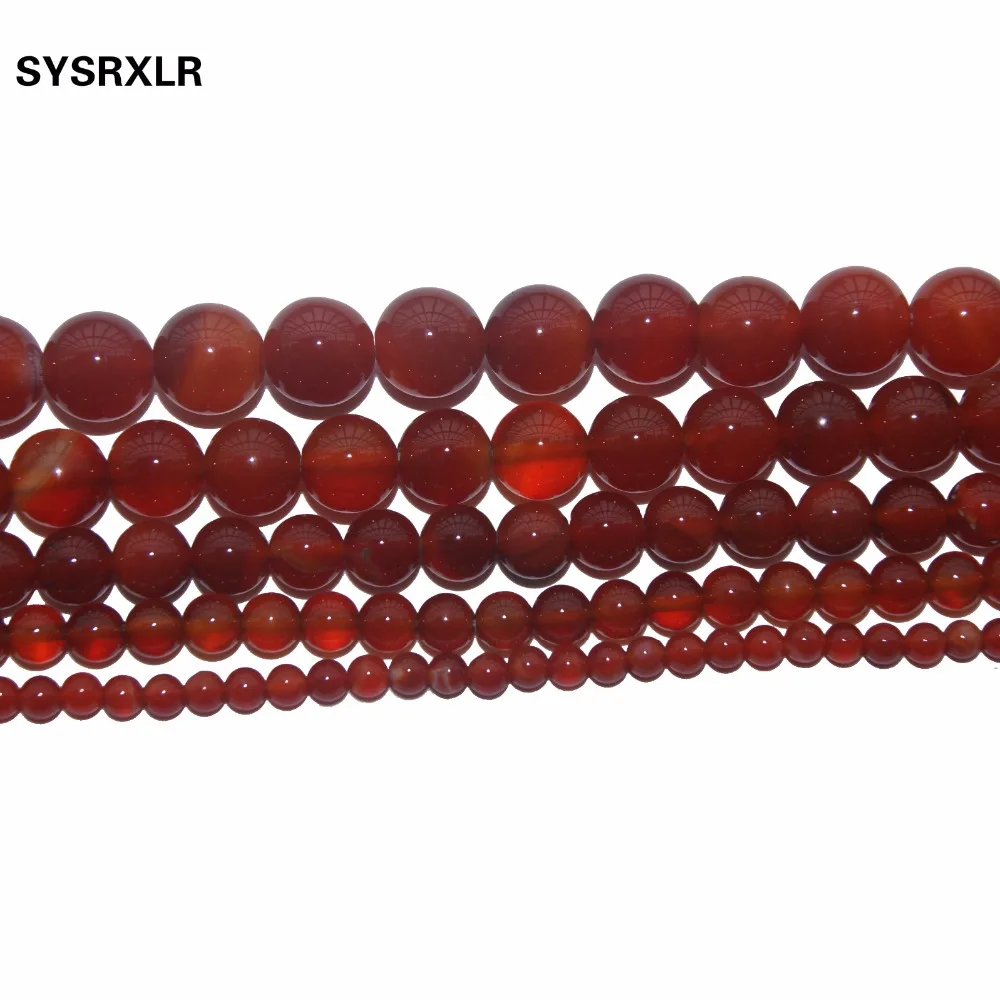 Оптовая продажа натуральные круглые красные зеркальные бусины для изготовления