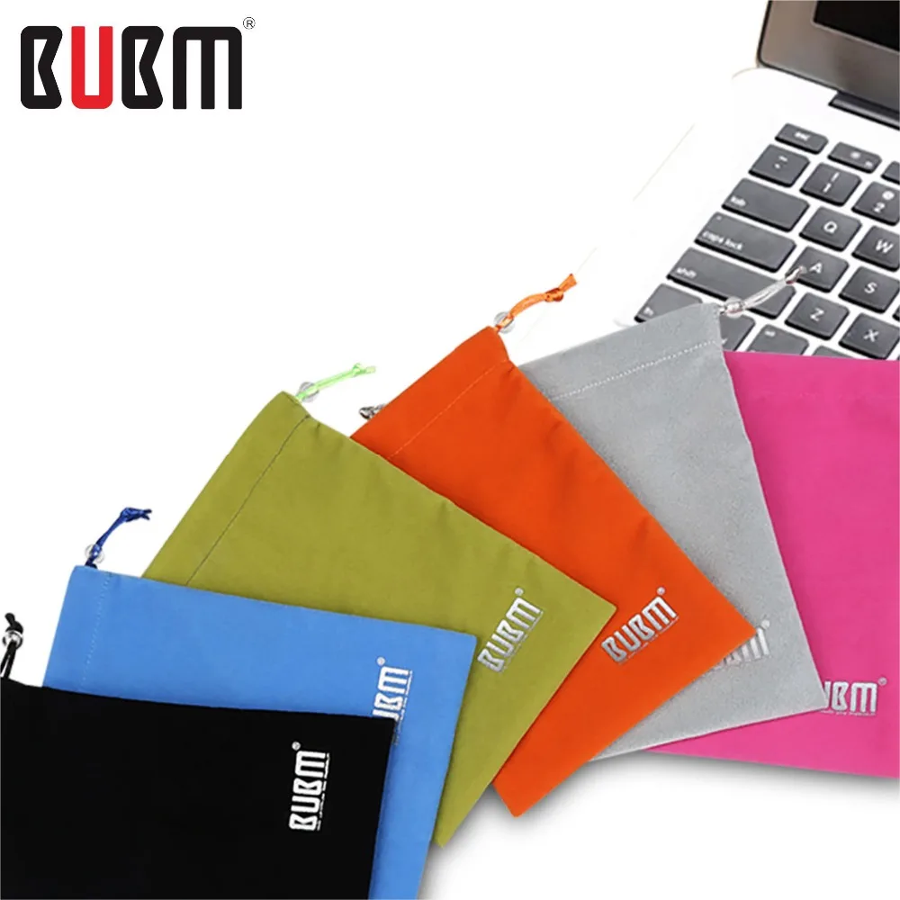 Сумка Органайзер BUBM draw string bag для хранения телефона ipad внешний аккумулятор черный