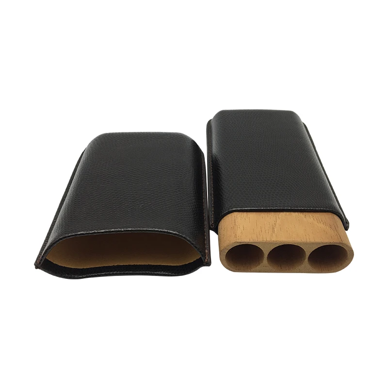 Высококачественный чехол для сигар COHIBA черного цвета может вместить 3