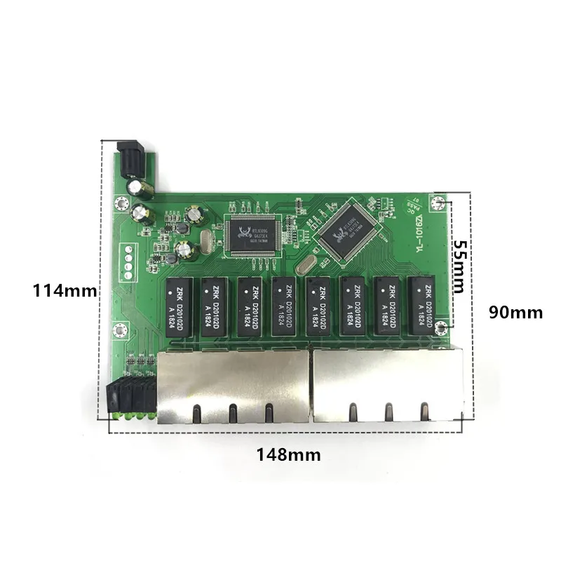 OEM 10 / 100 Мбит/с RJ45 16 портов коммутационный модуль быстрого Ethernet Lan концентратор