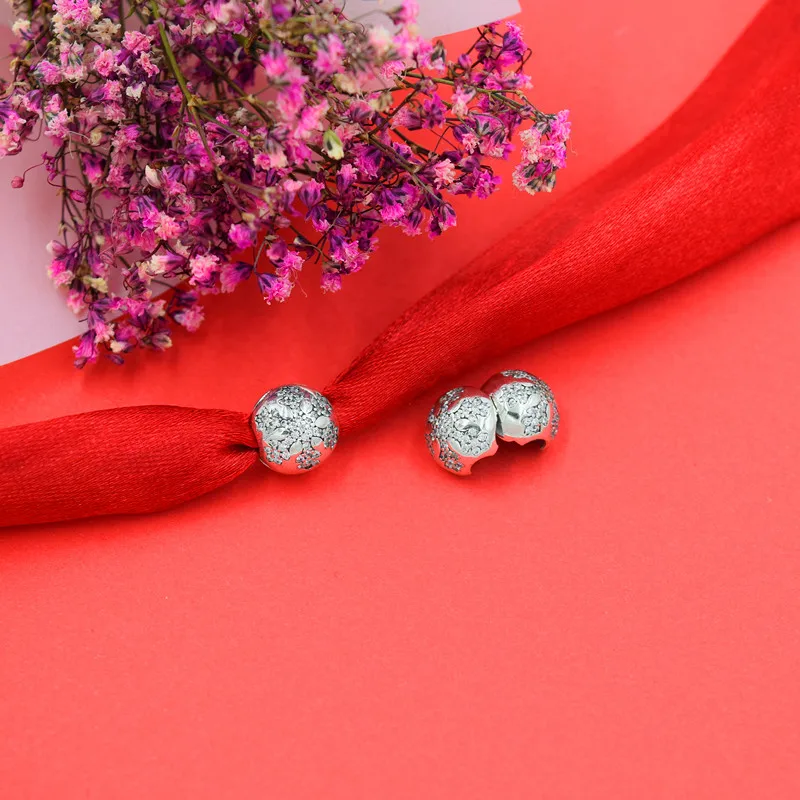 Yanxizao Мода Серебро 925 европейские бусины-подвески с фианитами Fit Pandora стиль браслет