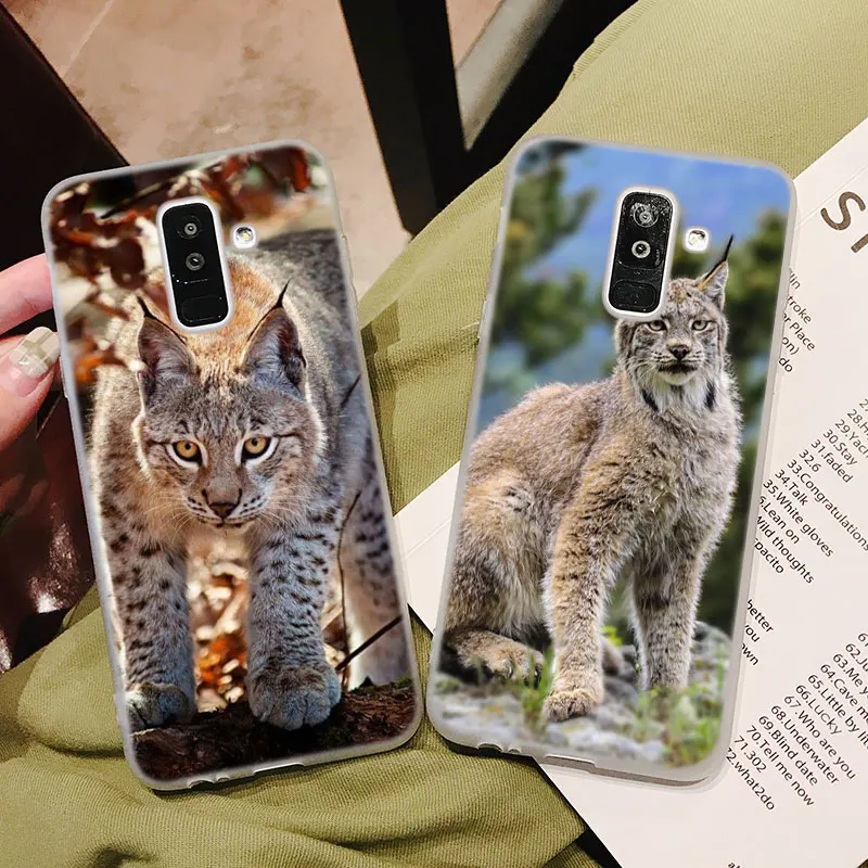 Силиконовый чехол для телефона канадская Рысь Samsung Galaxy A8S A6S A9 A8 Star A7 A6 A5 A3 Plus 2018 2017