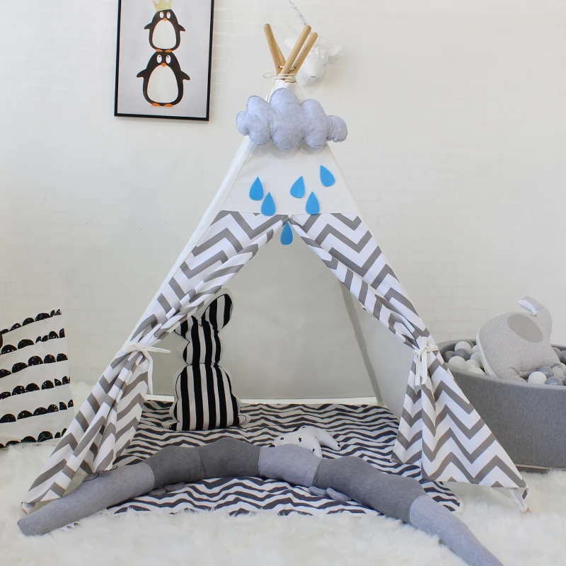 Вигвам детская палатка игрушки для детей игровой домик Tipi вигвам комнатная и
