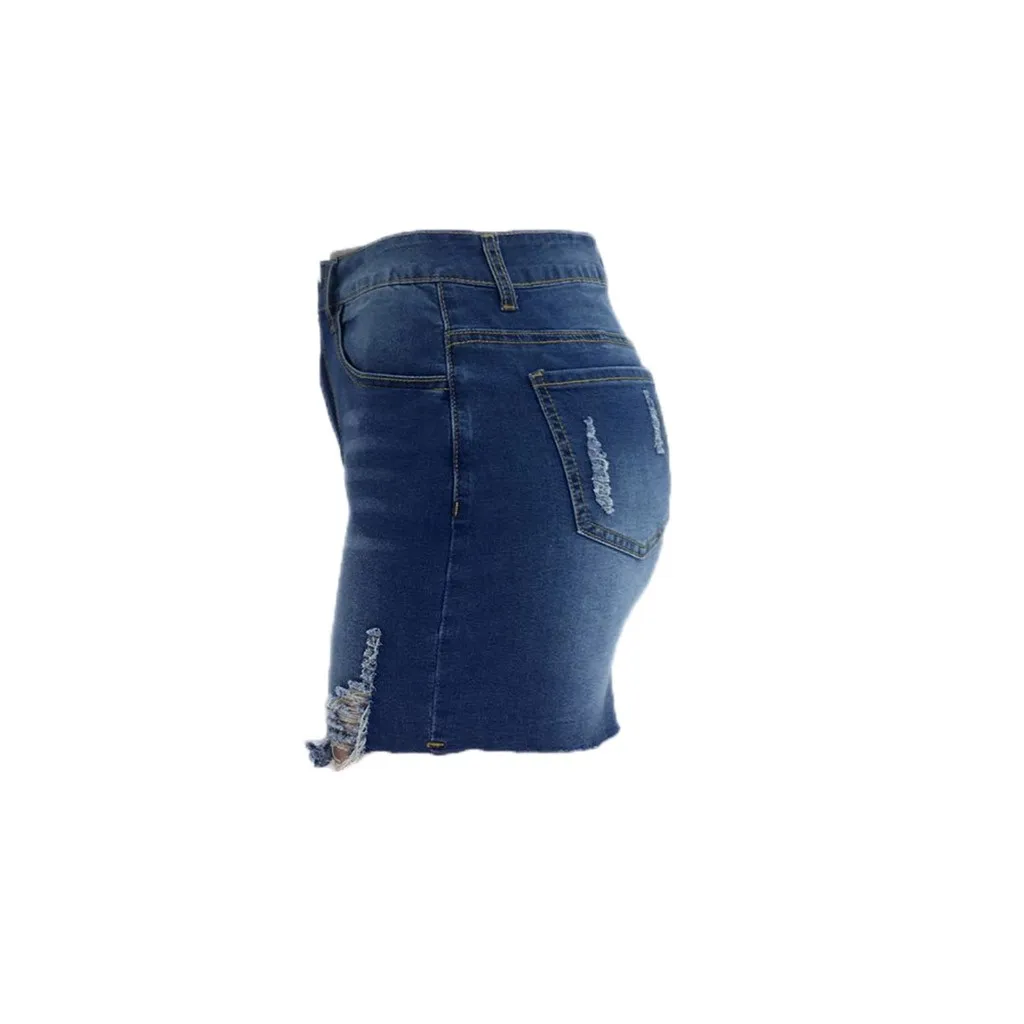 Женская юбка юбки faldas jupe femme shein saia Модные Женские однотонные синие с высокой талией пуговицы для отдыха короткая повседневная юбка#50