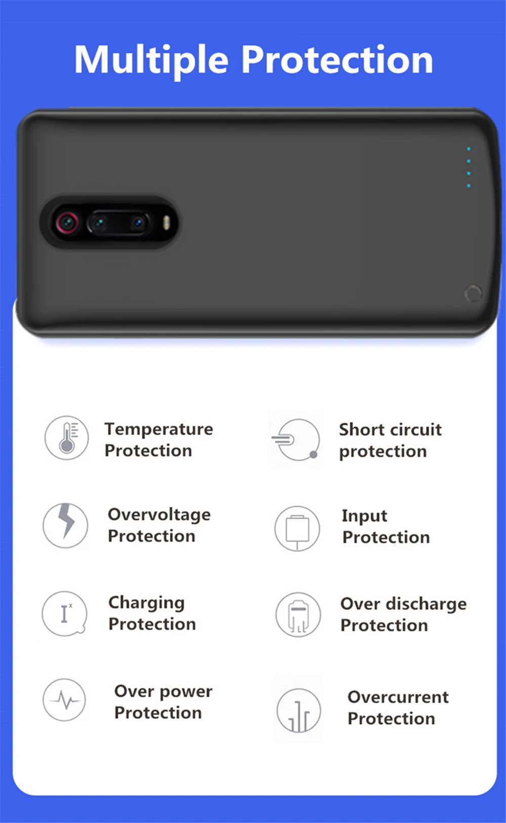 NTSPACE 6500 мАч зарядное устройство чехол для Xiaomi Redmi K20 Pro Портативный Путешествия зарядки Банк питания чехол для Redmi K20 power Case