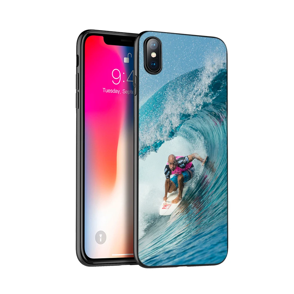 Черный чехол из ТПУ для iphone 5 5s SE 2020 6 6s 7 8 plus x 10 XR XS 11 pro MAX морская волна серфинг лето