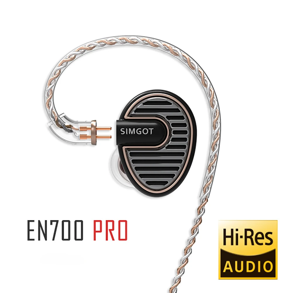SIMGOT EN700 PRO модернизированные Hi-Res динамические басы HiFi музыкальный монитор DJ