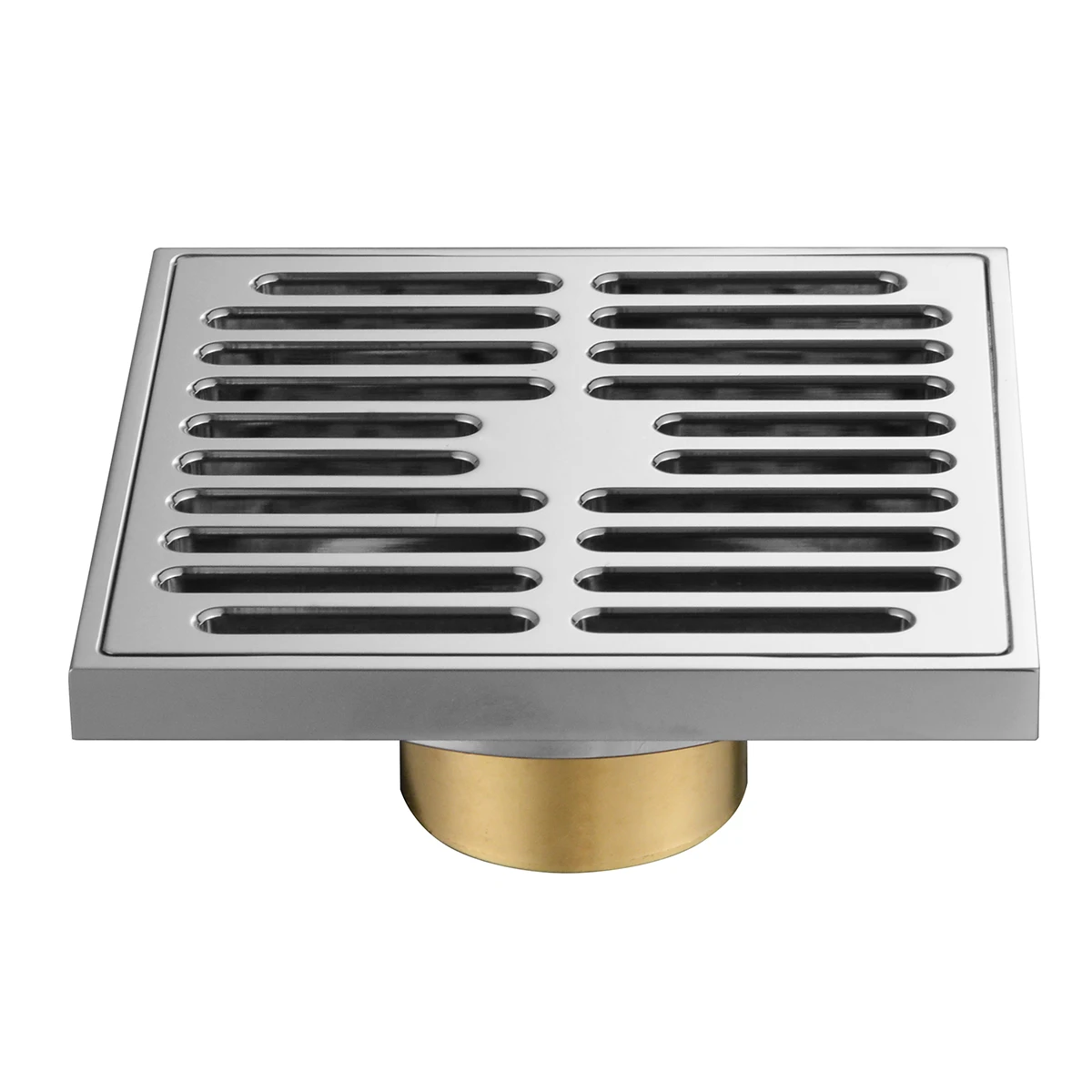 

Odor-proof Floor Drain Copper Bathroom Tile Insert Shower Drainer with Removable Strainer Cover Square Anti-clogging for Kitchen
