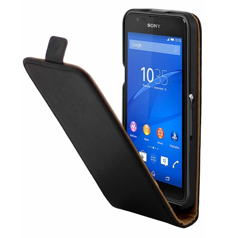 Чехол для телефона Sony Xperia E4g защитный чехол вертикальный раскладной Магнитный