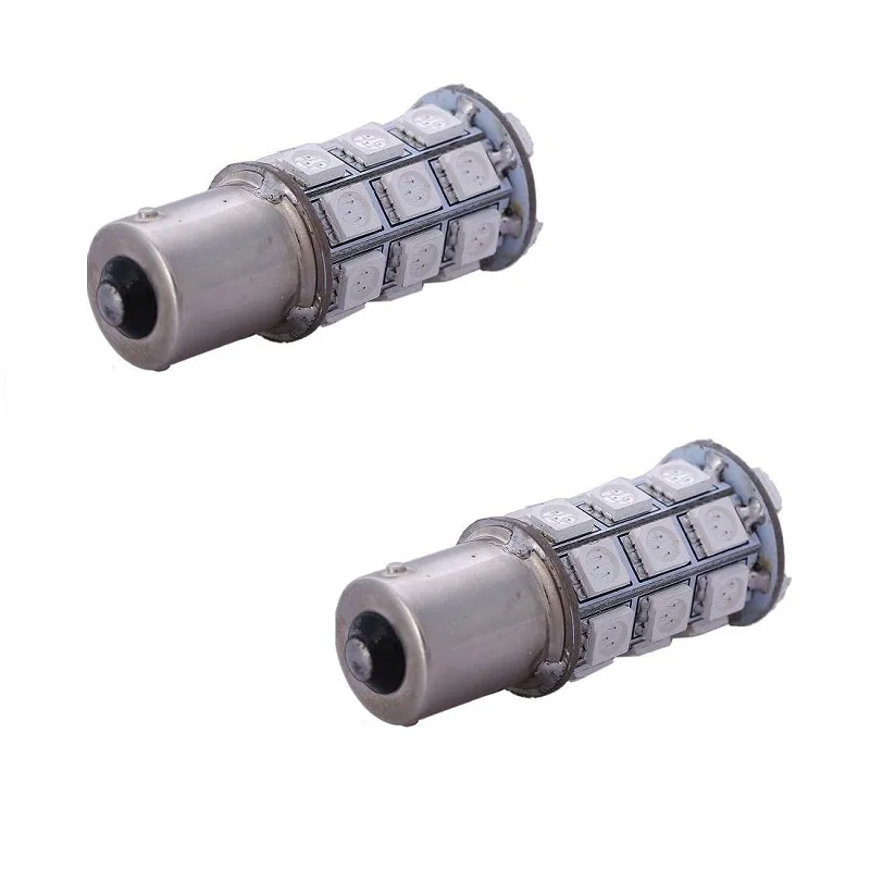 Лампы без ошибок COB 1156BA15S/1157/T20 5050 27SMD лампы разрешение на парковку пластины свет Стайлинг белый/красный/желтый