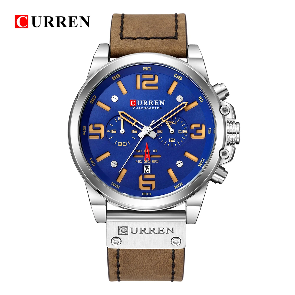 Новинка curren 8314 мужские часы Топ бренд класса люкс военные спортивные наручные
