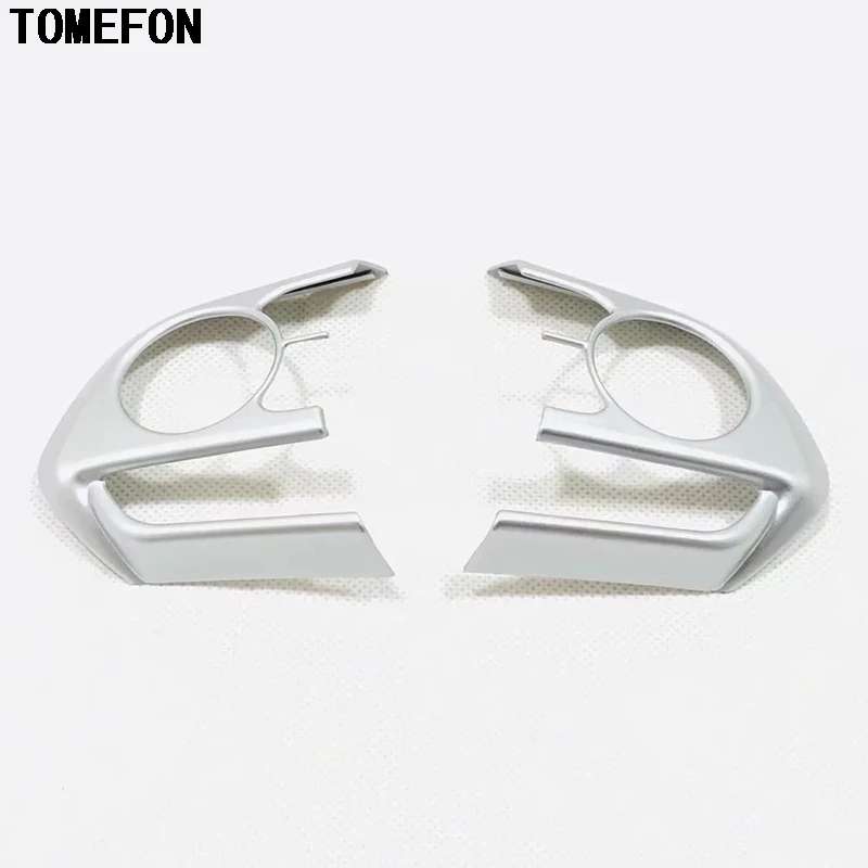 TOMEFON для Toyota Camry XV70 украшение рулевого колеса Крышка отделка Литье интерьерные аксессуары ABS углеродного волокна