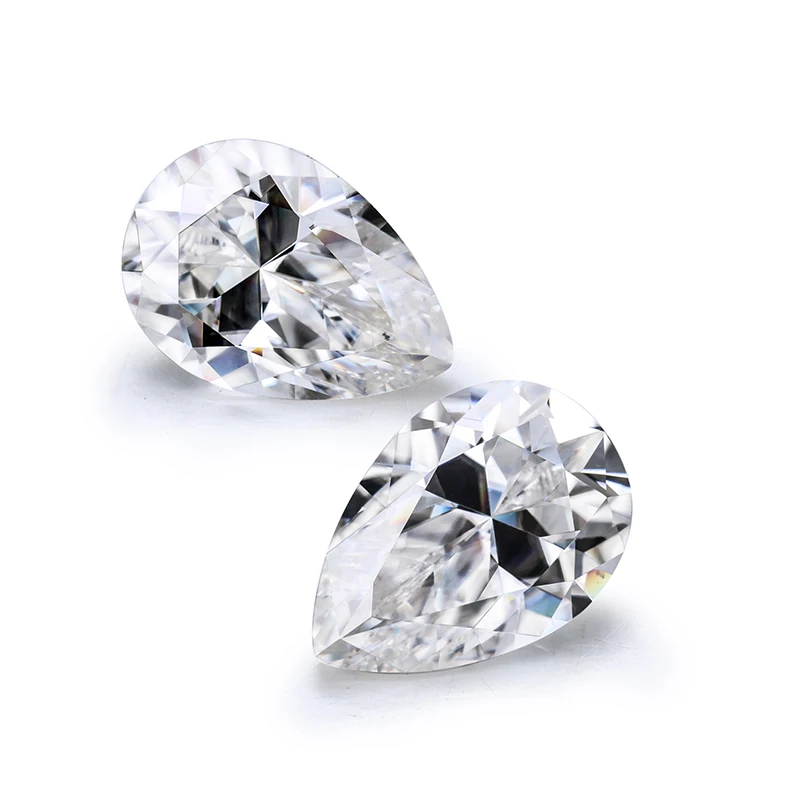 Белый EF Прозрачный 5*7 мм грушевидной формы Moissanite свободные драгоценные камни для