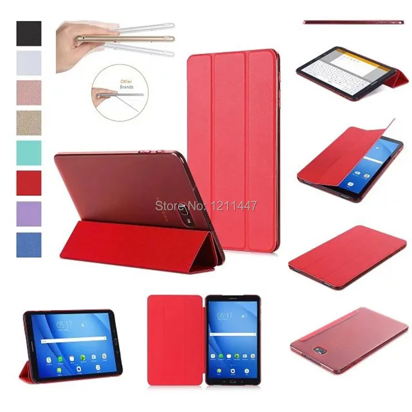 Чехол для Samsung Galaxy Tab A a6 10 1 2016 T585 T580 умный чехол из ПУ кожи планшет + пленка ручка |