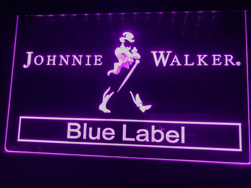 A147 Johnnie Walker Blue Label Bar Nr Led Neon Light Sign | Дом и сад