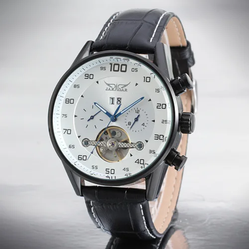 Отличные мужские механические часы с большим круглым циферблатом 50 шт./лот