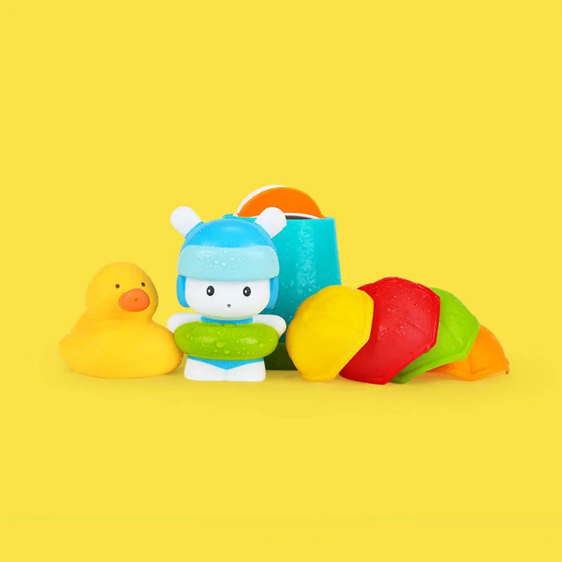 6 шт. Xiaomi Mijia Mitu Hape Happy Play Набор цветные детские игрушки для ванной набор экологическая безопасность Мода Мультфильм несколько игр