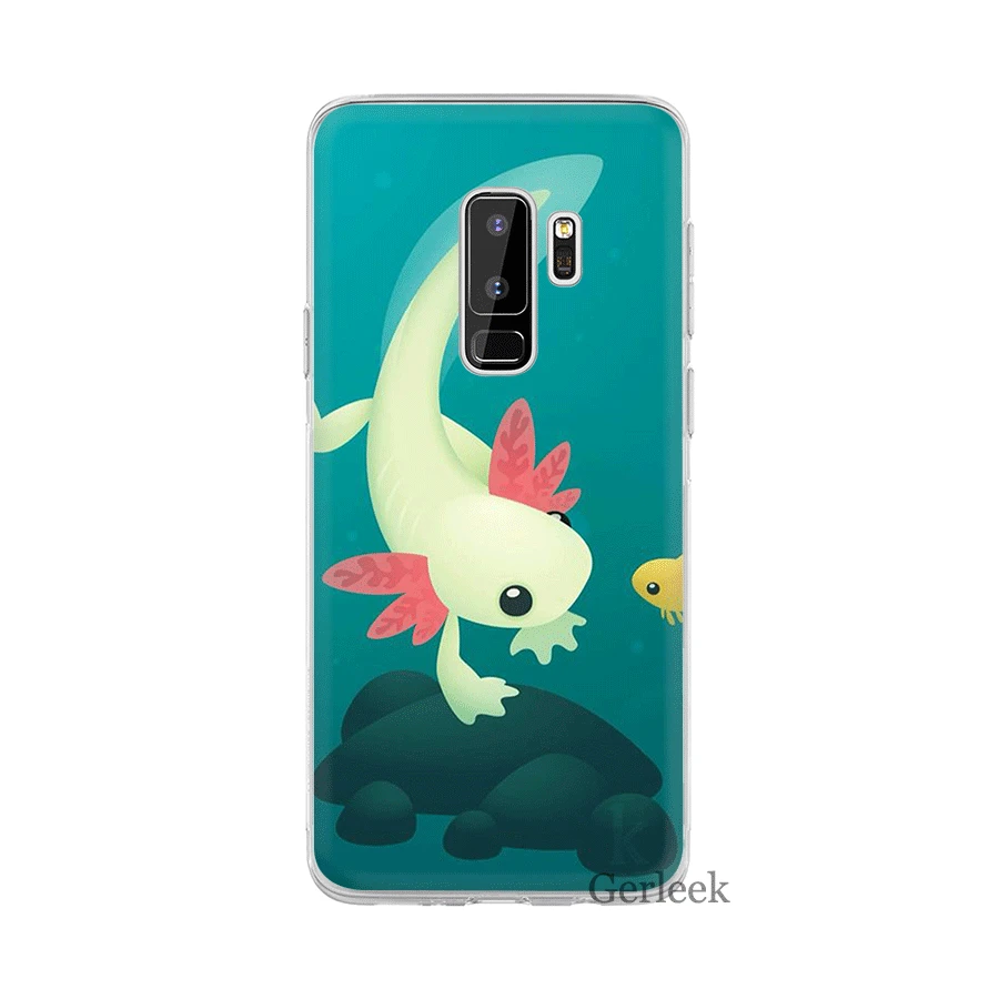 Чехол для Samsung Galaxy A3 A5 A6 A8 Plus 2015 2016 2017 2018 милые животные Axolotl | Мобильные телефоны и