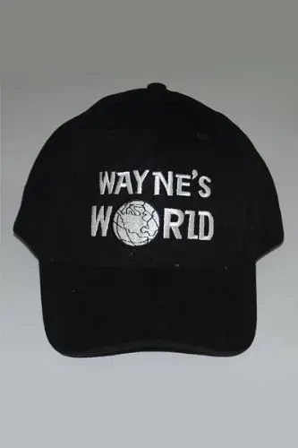 Бейсболка Waynes World Черная кепка Уэйн Регулируемая Кепка унисекс | Тематическая