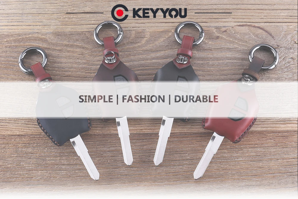 KEYYOU кожаный 2 чехол для ключей с кнопками для SUZUKI SX4 Swift Grand Vitara Liana Key Cover аксессуары