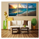 3 шт.компл. Алмазная вышивка, морской Пляжный Пейзаж, 5D, алмазная живопись для самостоятельной вышивки крестиком, Алмазная мозаика, украшение для дома