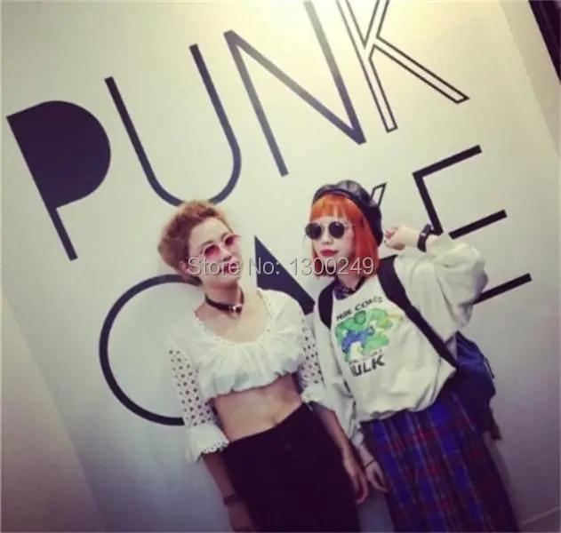 Модный сексуальный кожаный воротник Harajuku ручной работы в стиле панк рок гот