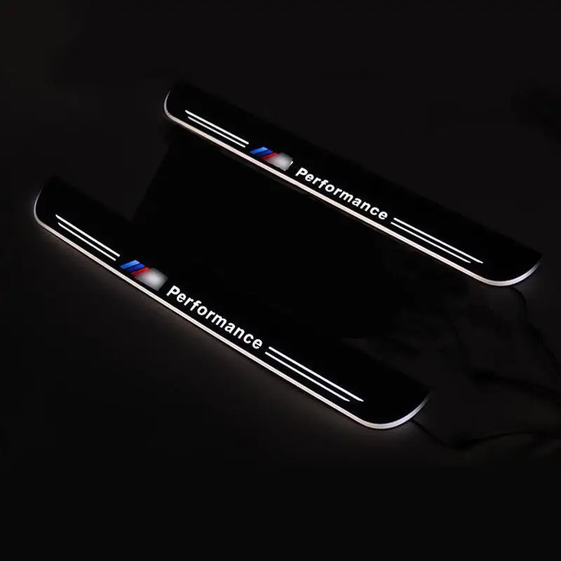 2 шт. спереди светодиодный двери Накладка подоконник гвардии для BMW 5 серии F10 2010-2017