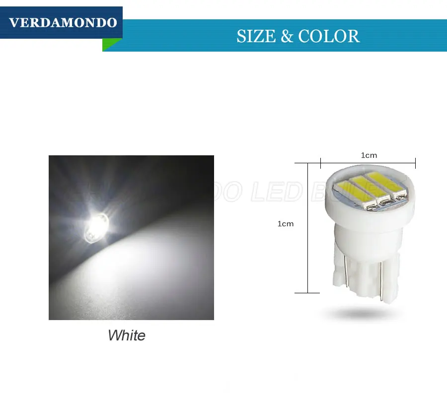 Светодиодные Автомобильные лампы T10 W5W 3 7020 SMD 1 шт. для чтения поворотники