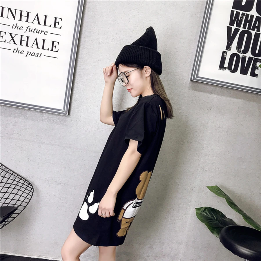 Summer T Shirt Women Cotton Fashion Harajuku Kawaii Tshirt Korean Style Ulzzang Streetwear T-Shirt Plus Size Clothing 5G39 | Женская