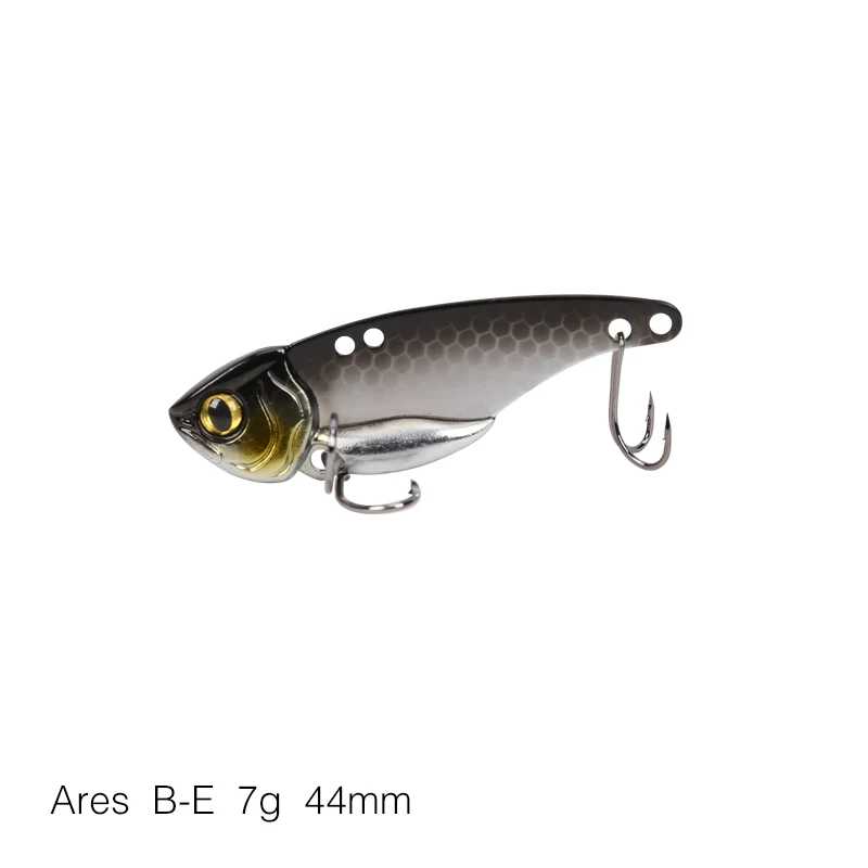 Ares-B-E 7g TSURINOYA для рыбалки приманки ARES-B 7 г, 10 г, блесна металлическая двойной крюк приманки с двумя отверстиями низкий центр тяжести искусственные жесткие приманки - Цвет: Ares-B-E 7g